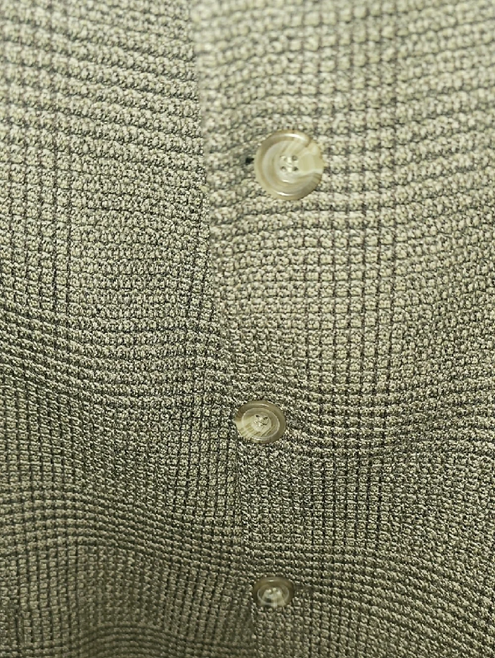 Le Collezioni Structure Men's Vintage 3 Button Wool Plaid Brown Blazer SizeLarge